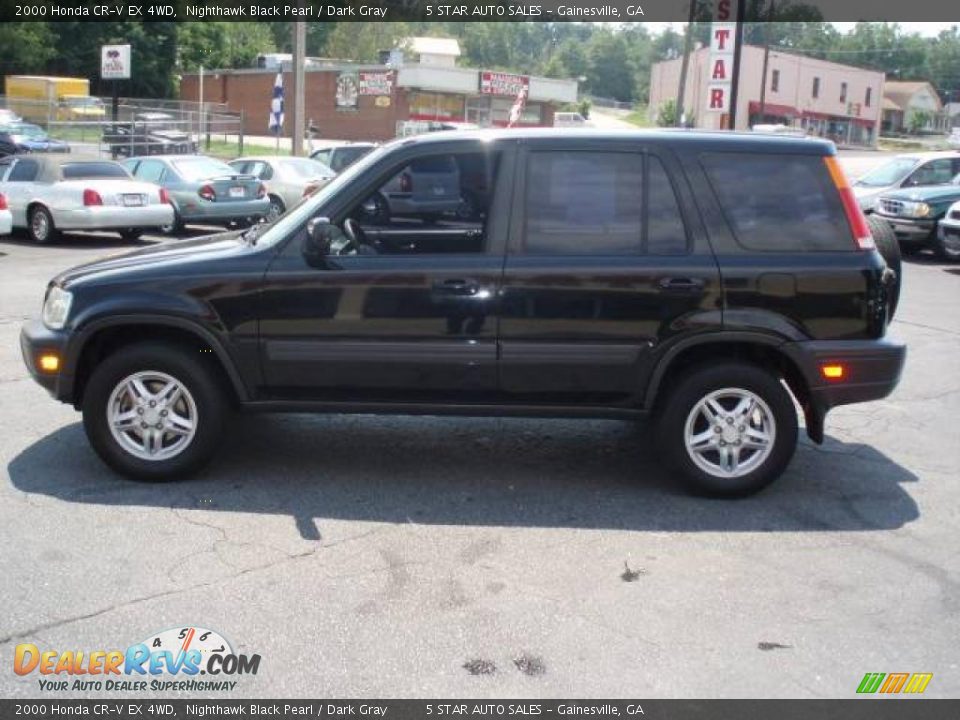 2000 Honda CR-V EX 4WD Nighthawk Black Pearl / Dark Gray Photo #1