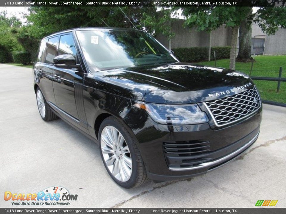 2018 Land Rover Range Rover Supercharged Santorini Black Metallic / Ebony Photo #2