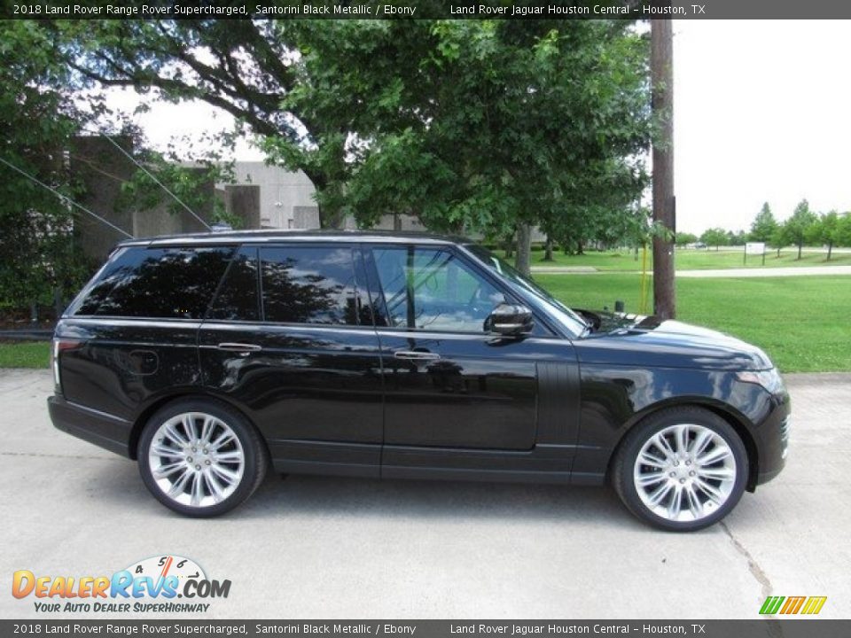 2018 Land Rover Range Rover Supercharged Santorini Black Metallic / Ebony Photo #6