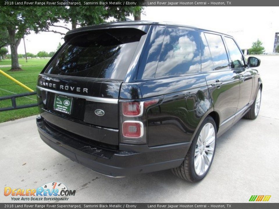 2018 Land Rover Range Rover Supercharged Santorini Black Metallic / Ebony Photo #7