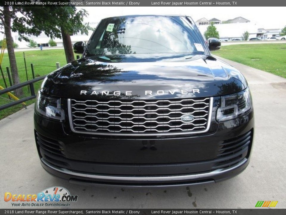 2018 Land Rover Range Rover Supercharged Santorini Black Metallic / Ebony Photo #9