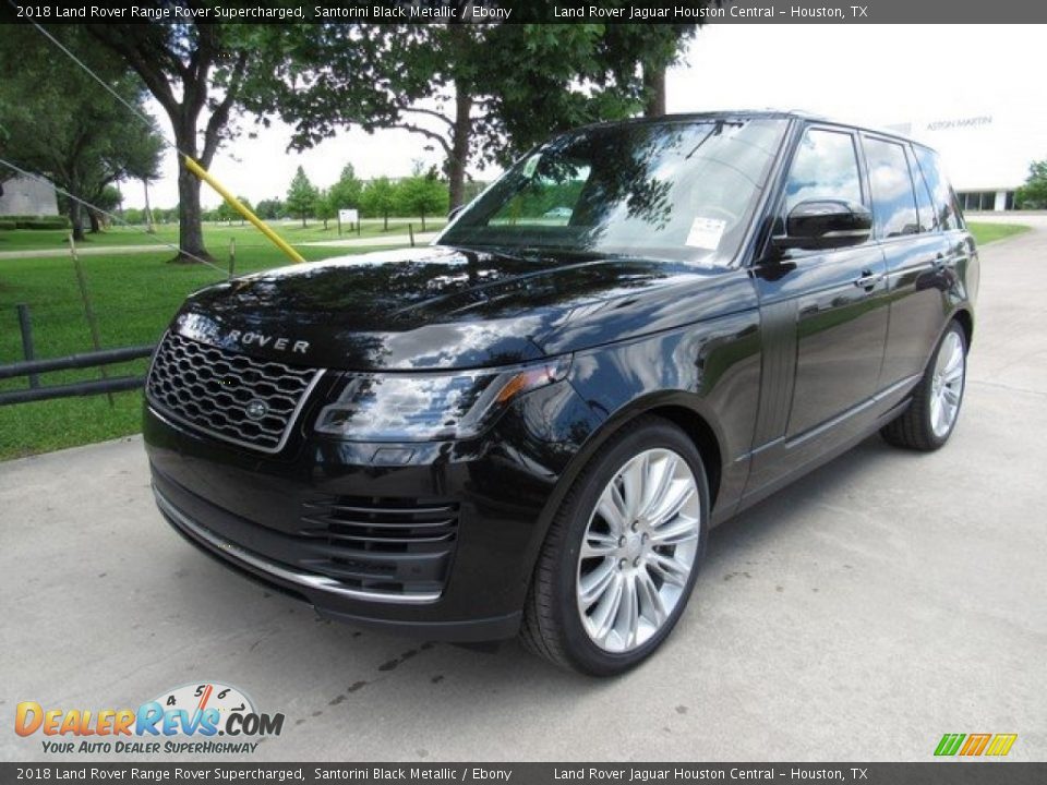 2018 Land Rover Range Rover Supercharged Santorini Black Metallic / Ebony Photo #10
