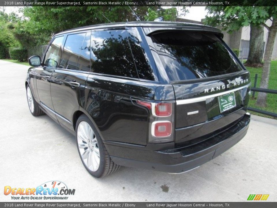 2018 Land Rover Range Rover Supercharged Santorini Black Metallic / Ebony Photo #12