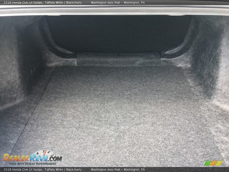 2018 Honda Civic LX Sedan Taffeta White / Black/Ivory Photo #21