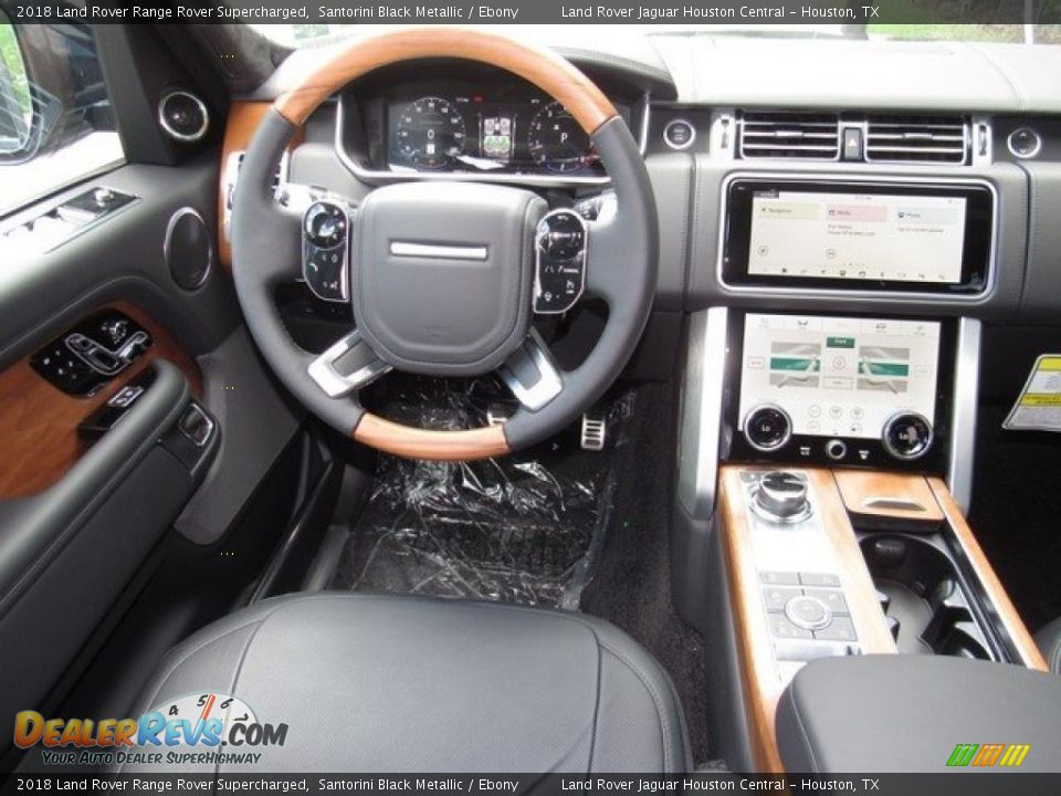 2018 Land Rover Range Rover Supercharged Santorini Black Metallic / Ebony Photo #14