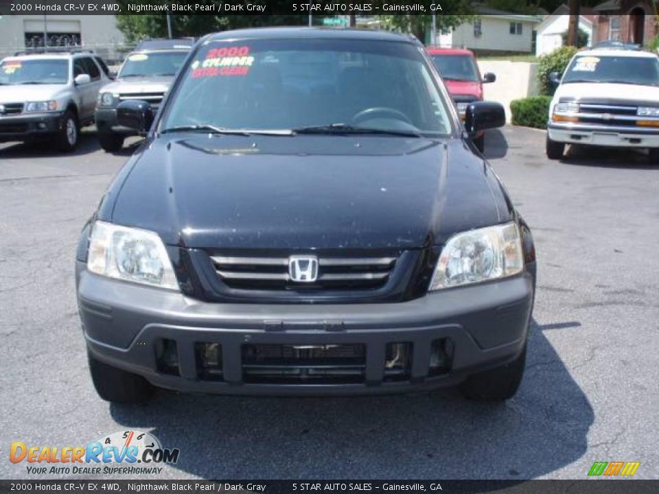 2000 Honda CR-V EX 4WD Nighthawk Black Pearl / Dark Gray Photo #3