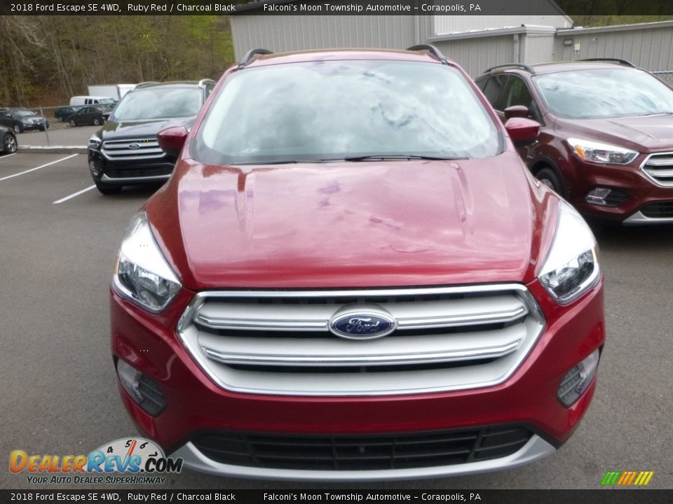 2018 Ford Escape SE 4WD Ruby Red / Charcoal Black Photo #4