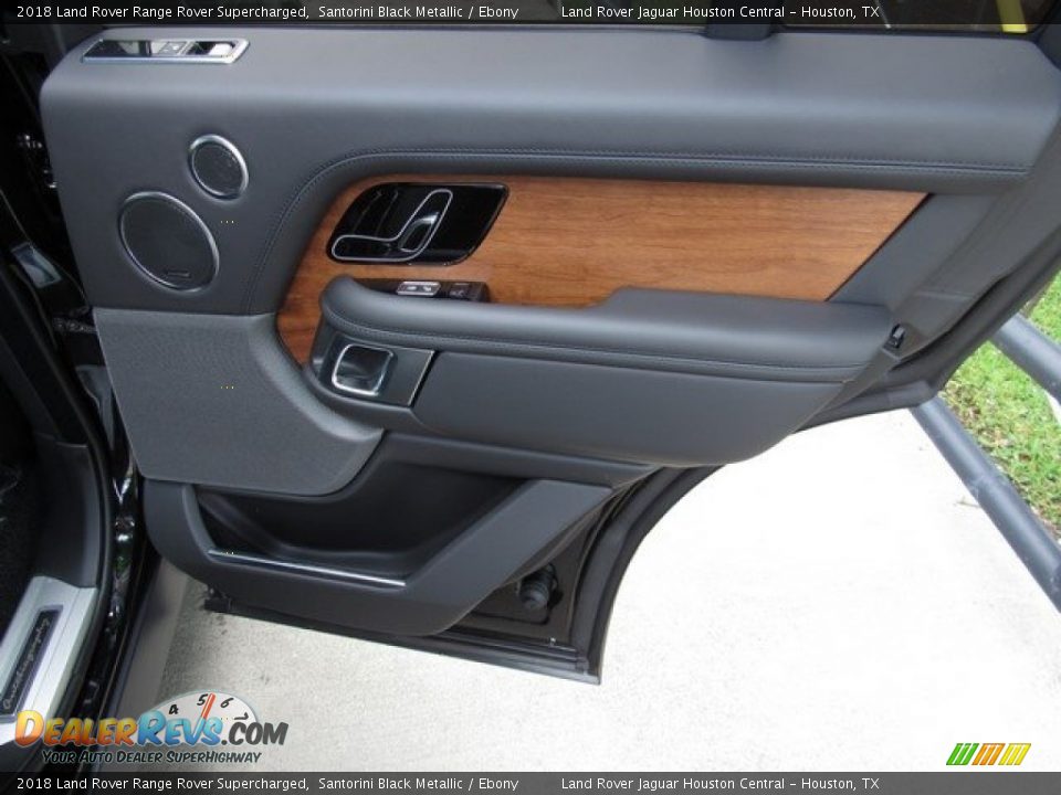 2018 Land Rover Range Rover Supercharged Santorini Black Metallic / Ebony Photo #22