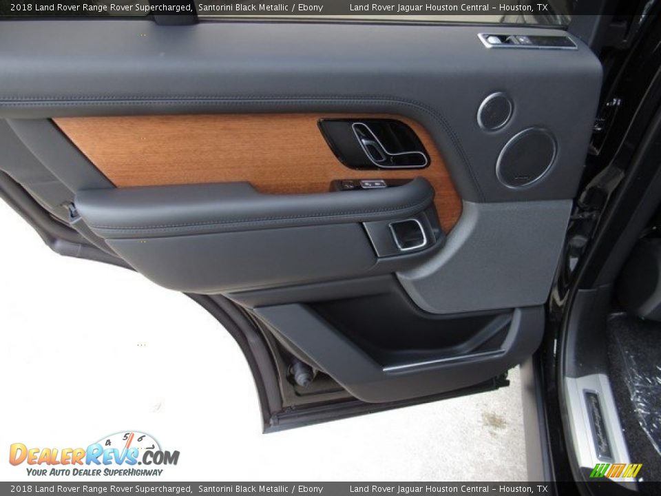 2018 Land Rover Range Rover Supercharged Santorini Black Metallic / Ebony Photo #25