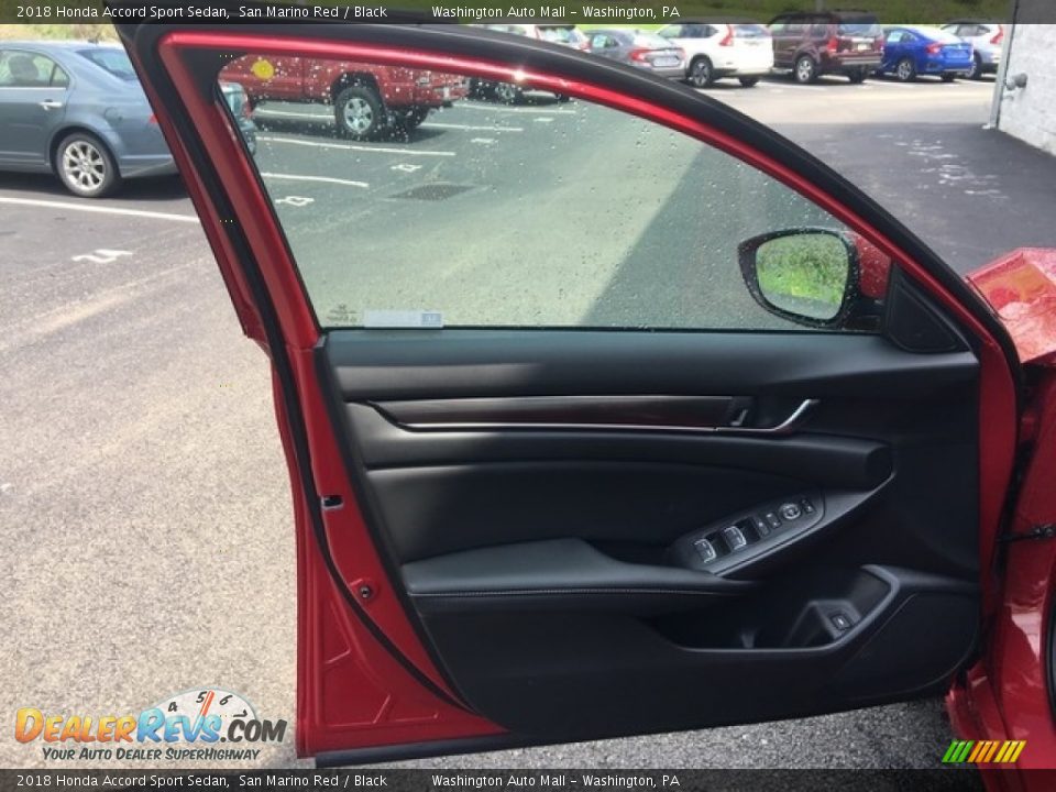 2018 Honda Accord Sport Sedan San Marino Red / Black Photo #9