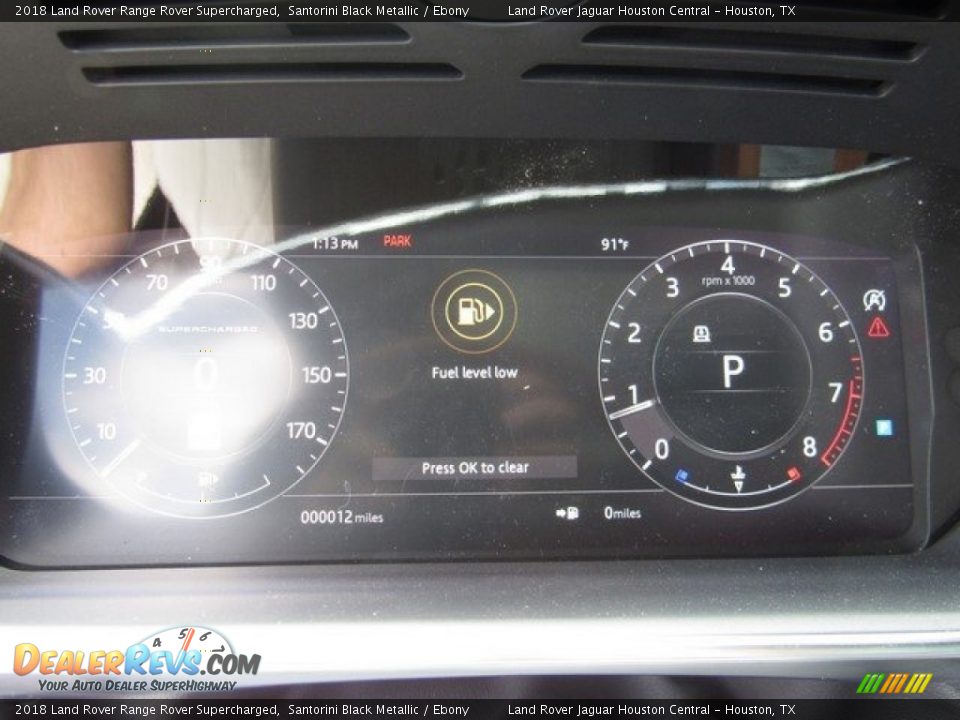 2018 Land Rover Range Rover Supercharged Santorini Black Metallic / Ebony Photo #32