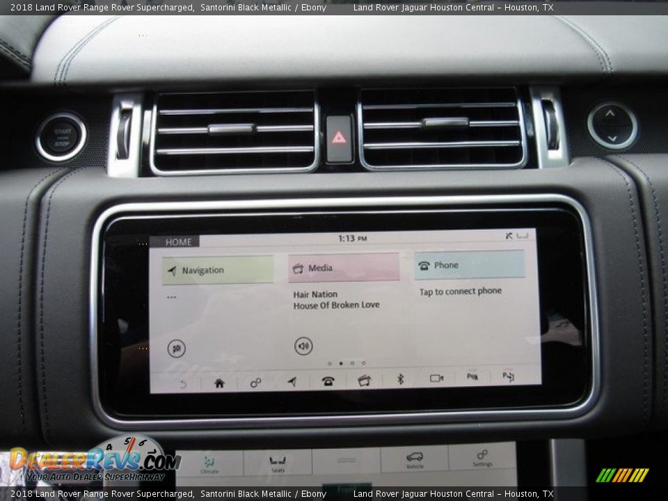 2018 Land Rover Range Rover Supercharged Santorini Black Metallic / Ebony Photo #33