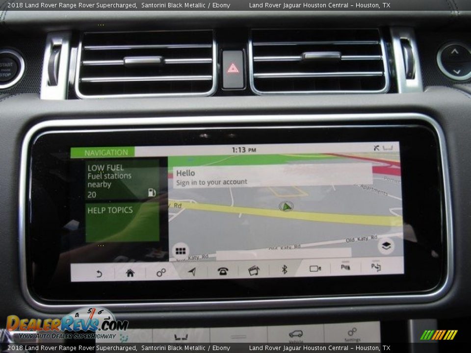 2018 Land Rover Range Rover Supercharged Santorini Black Metallic / Ebony Photo #34