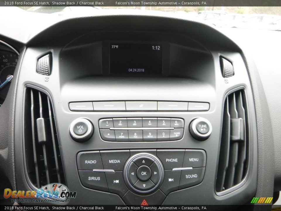 2018 Ford Focus SE Hatch Shadow Black / Charcoal Black Photo #14