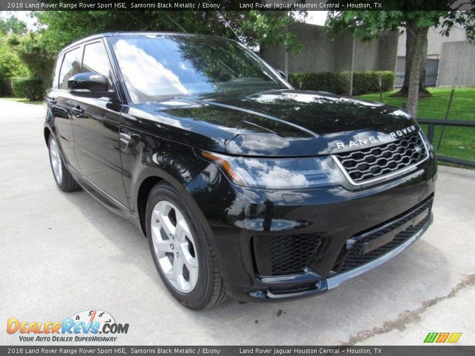 2018 Land Rover Range Rover Sport HSE Santorini Black Metallic / Ebony Photo #2