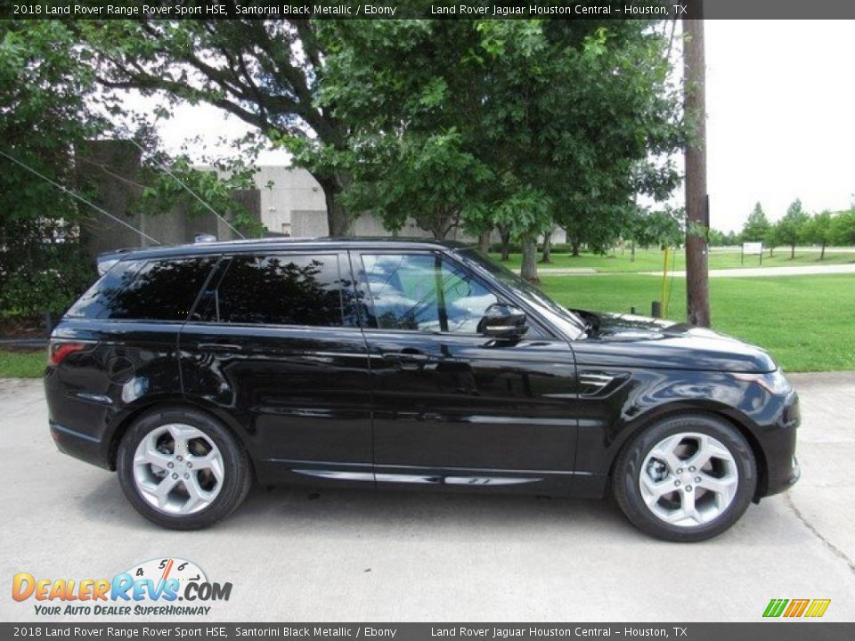2018 Land Rover Range Rover Sport HSE Santorini Black Metallic / Ebony Photo #6