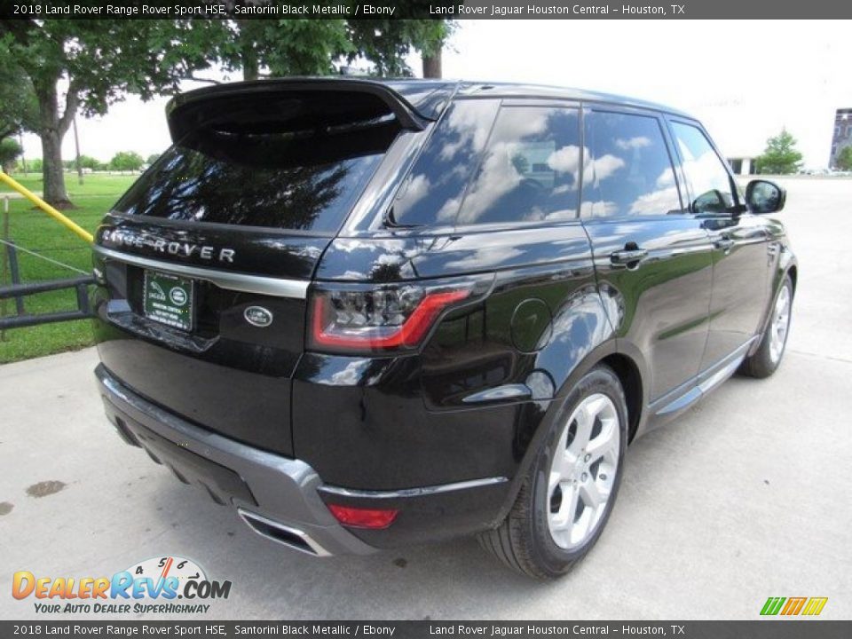 2018 Land Rover Range Rover Sport HSE Santorini Black Metallic / Ebony Photo #7