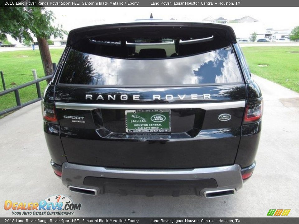 2018 Land Rover Range Rover Sport HSE Santorini Black Metallic / Ebony Photo #8