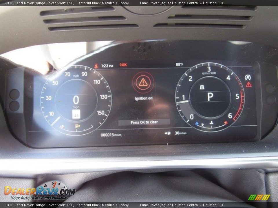 2018 Land Rover Range Rover Sport HSE Santorini Black Metallic / Ebony Photo #31