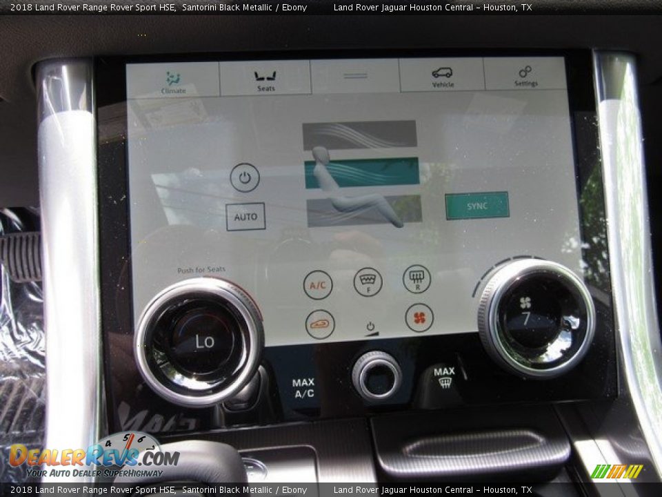 2018 Land Rover Range Rover Sport HSE Santorini Black Metallic / Ebony Photo #35