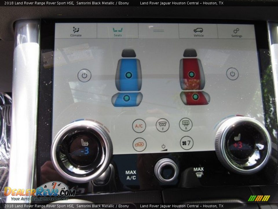 2018 Land Rover Range Rover Sport HSE Santorini Black Metallic / Ebony Photo #36