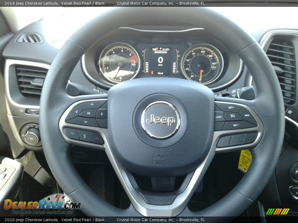 2019 Jeep Cherokee Latitude Velvet Red Pearl / Black Photo #14