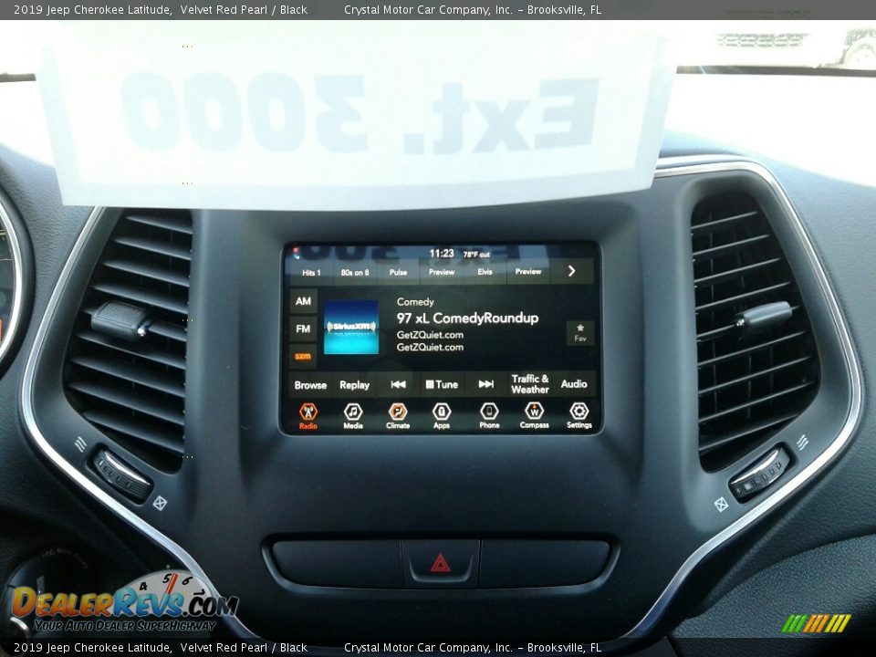 2019 Jeep Cherokee Latitude Velvet Red Pearl / Black Photo #15