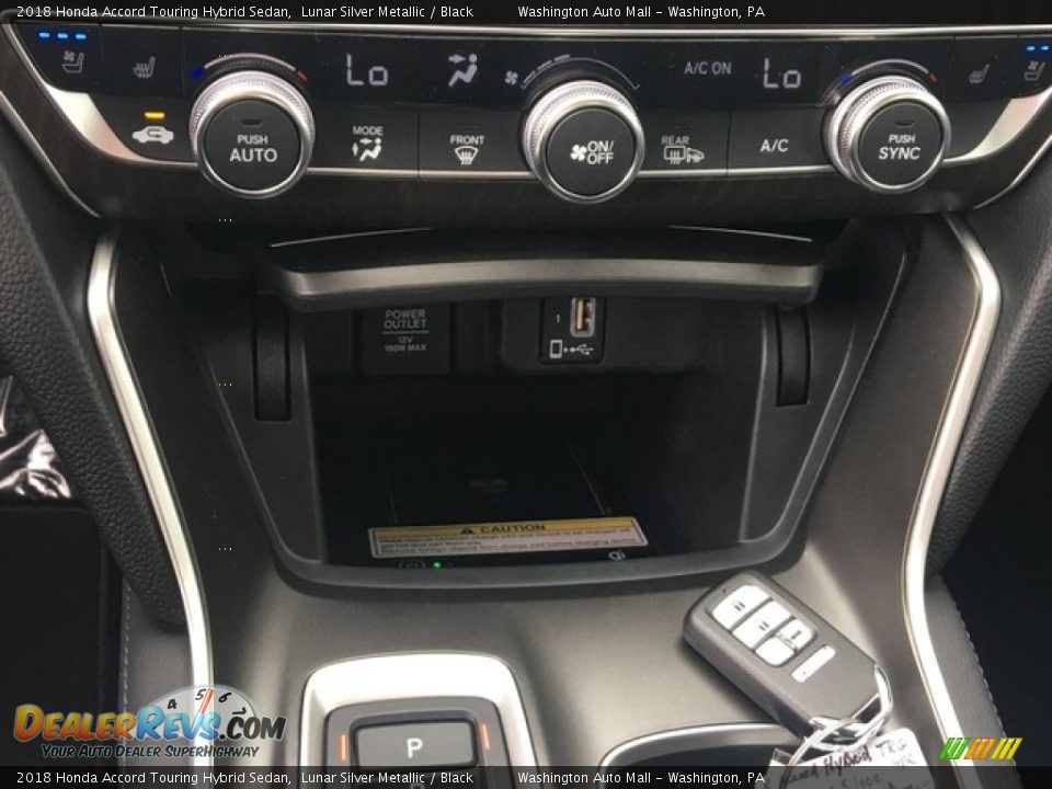 2018 Honda Accord Touring Hybrid Sedan Lunar Silver Metallic / Black Photo #20