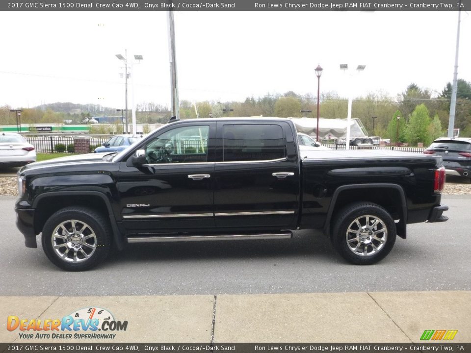 2017 GMC Sierra 1500 Denali Crew Cab 4WD Onyx Black / Cocoa/­Dark Sand Photo #6