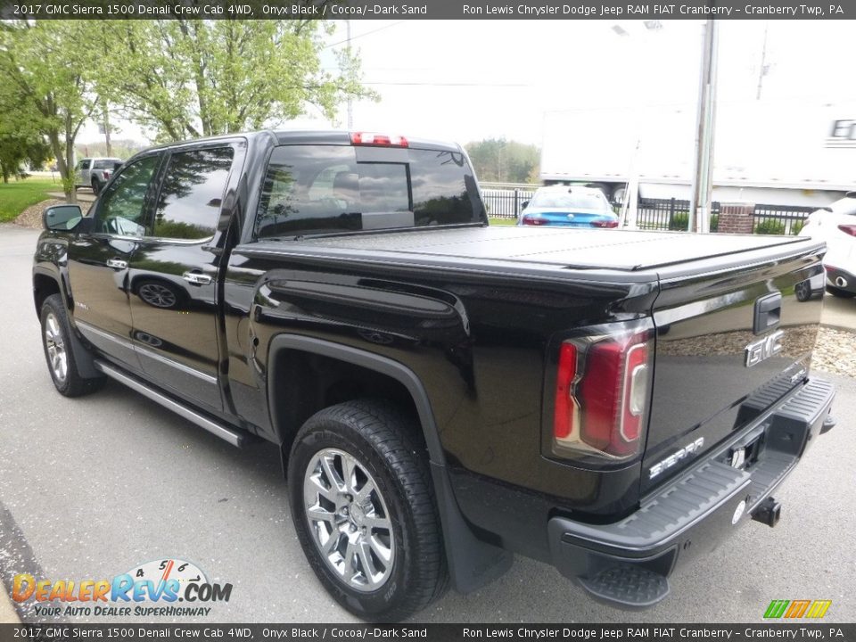 2017 GMC Sierra 1500 Denali Crew Cab 4WD Onyx Black / Cocoa/­Dark Sand Photo #7