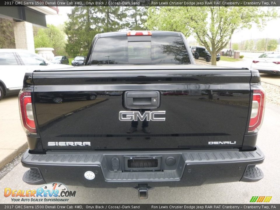 2017 GMC Sierra 1500 Denali Crew Cab 4WD Onyx Black / Cocoa/­Dark Sand Photo #8
