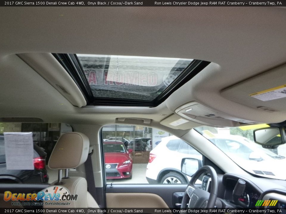 2017 GMC Sierra 1500 Denali Crew Cab 4WD Onyx Black / Cocoa/­Dark Sand Photo #11
