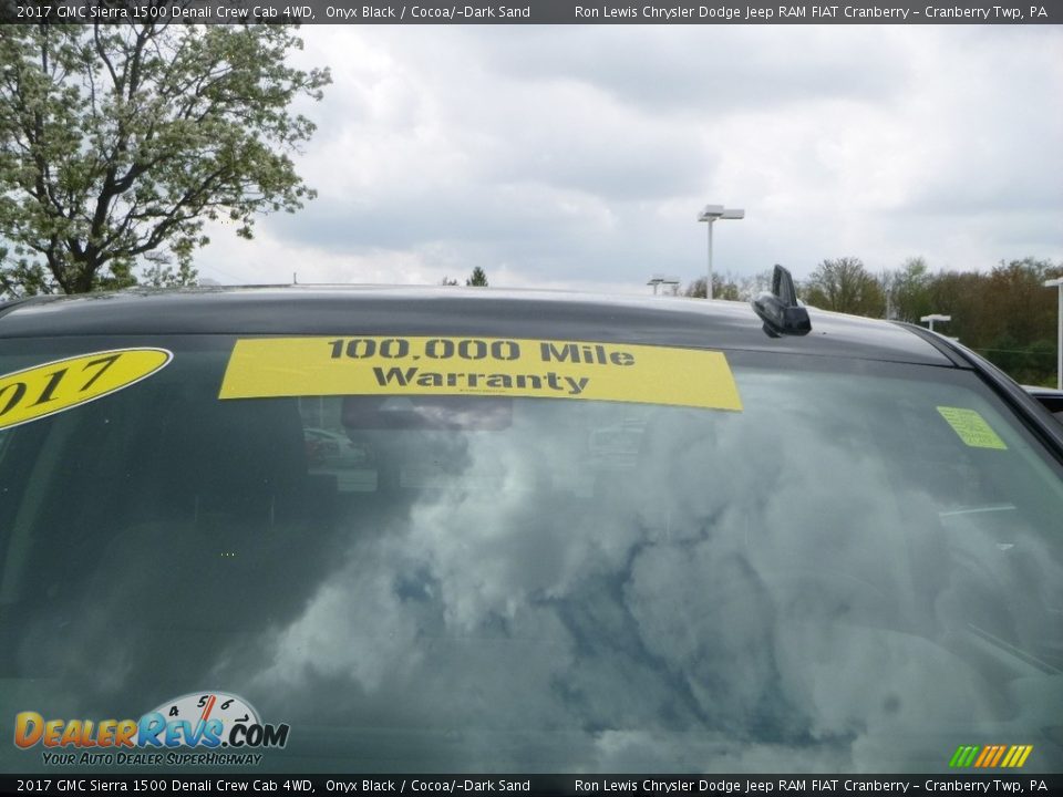 2017 GMC Sierra 1500 Denali Crew Cab 4WD Onyx Black / Cocoa/­Dark Sand Photo #13