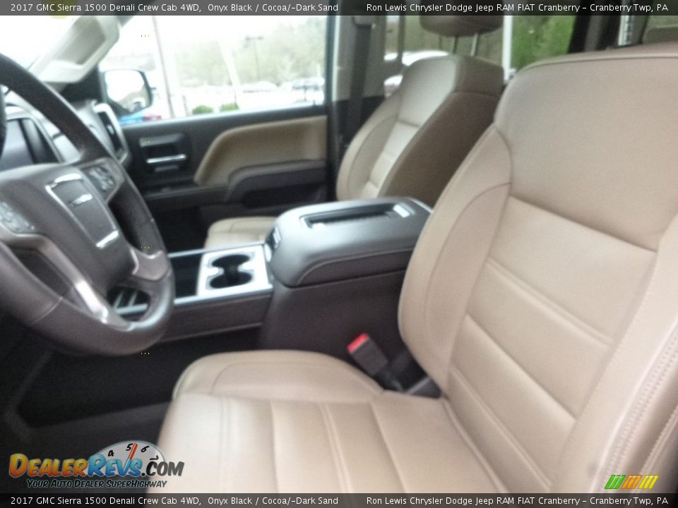 2017 GMC Sierra 1500 Denali Crew Cab 4WD Onyx Black / Cocoa/­Dark Sand Photo #14