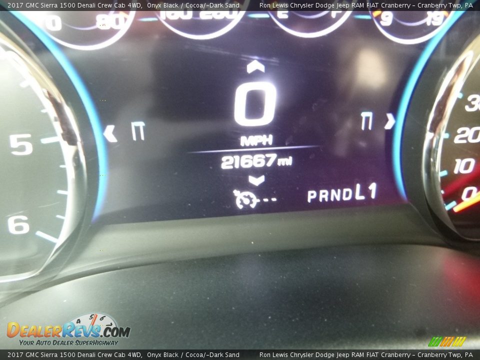 2017 GMC Sierra 1500 Denali Crew Cab 4WD Onyx Black / Cocoa/­Dark Sand Photo #19
