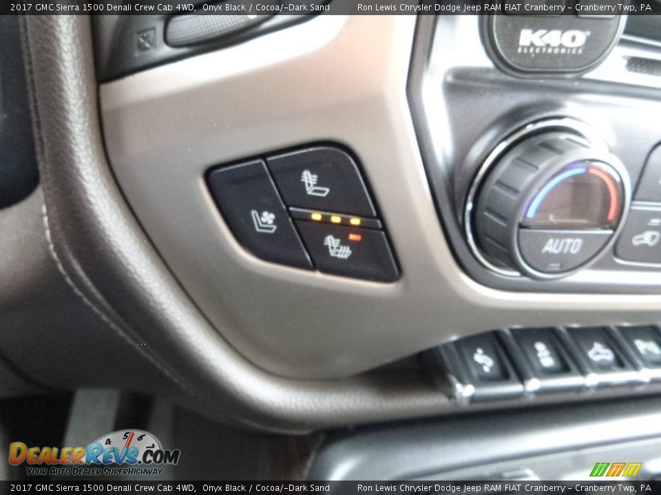 2017 GMC Sierra 1500 Denali Crew Cab 4WD Onyx Black / Cocoa/­Dark Sand Photo #20