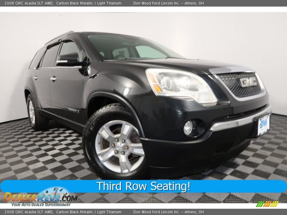 2008 GMC Acadia SLT AWD Carbon Black Metallic / Light Titanium Photo #1