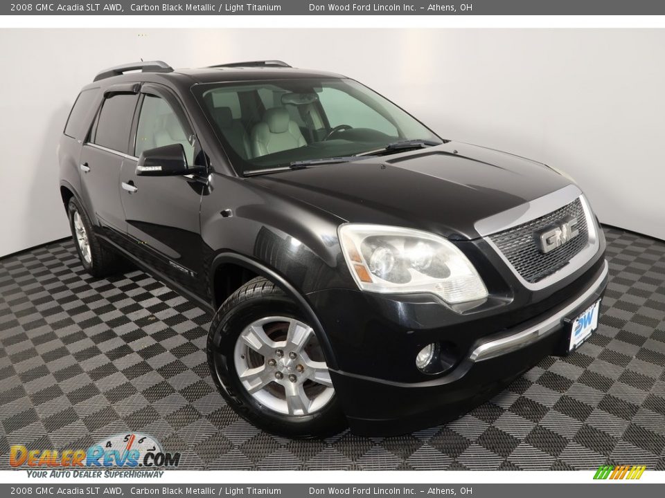 2008 GMC Acadia SLT AWD Carbon Black Metallic / Light Titanium Photo #5