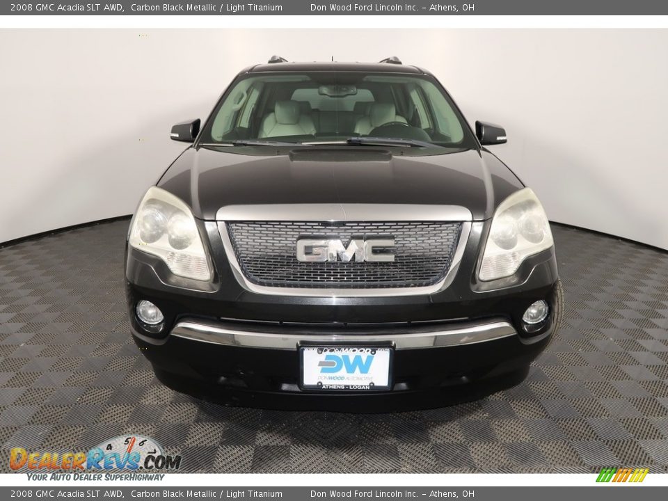 2008 GMC Acadia SLT AWD Carbon Black Metallic / Light Titanium Photo #7