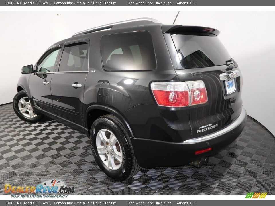 2008 GMC Acadia SLT AWD Carbon Black Metallic / Light Titanium Photo #10