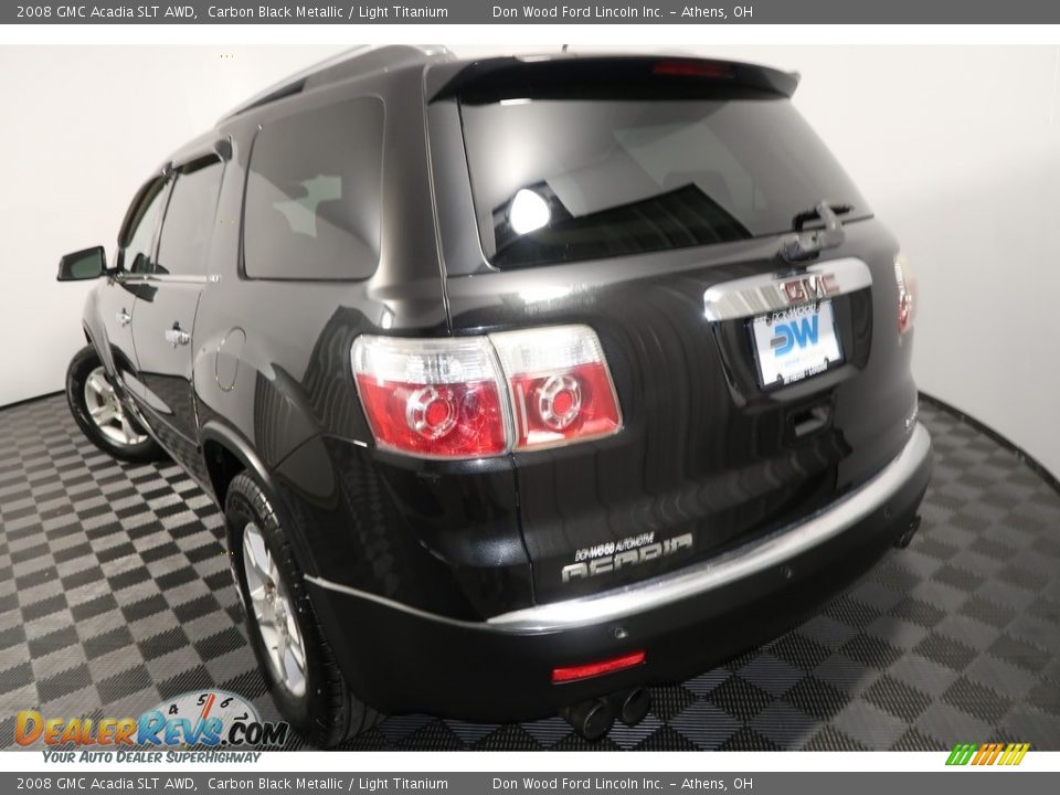 2008 GMC Acadia SLT AWD Carbon Black Metallic / Light Titanium Photo #11