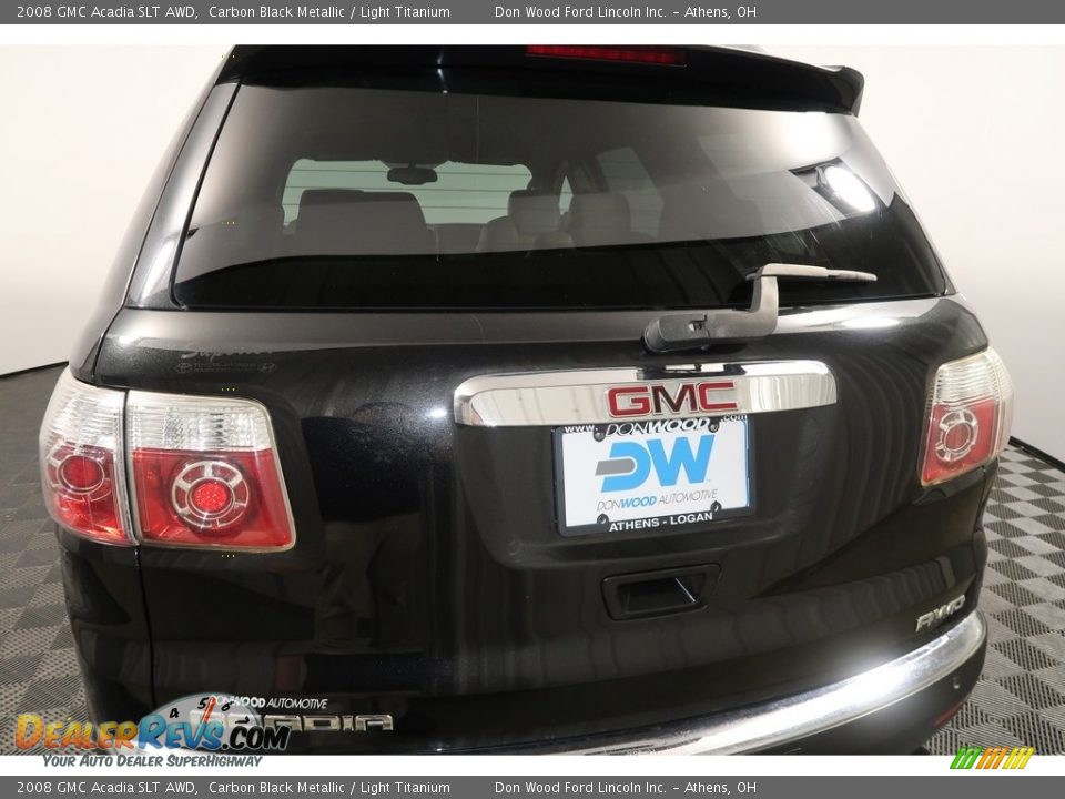 2008 GMC Acadia SLT AWD Carbon Black Metallic / Light Titanium Photo #12