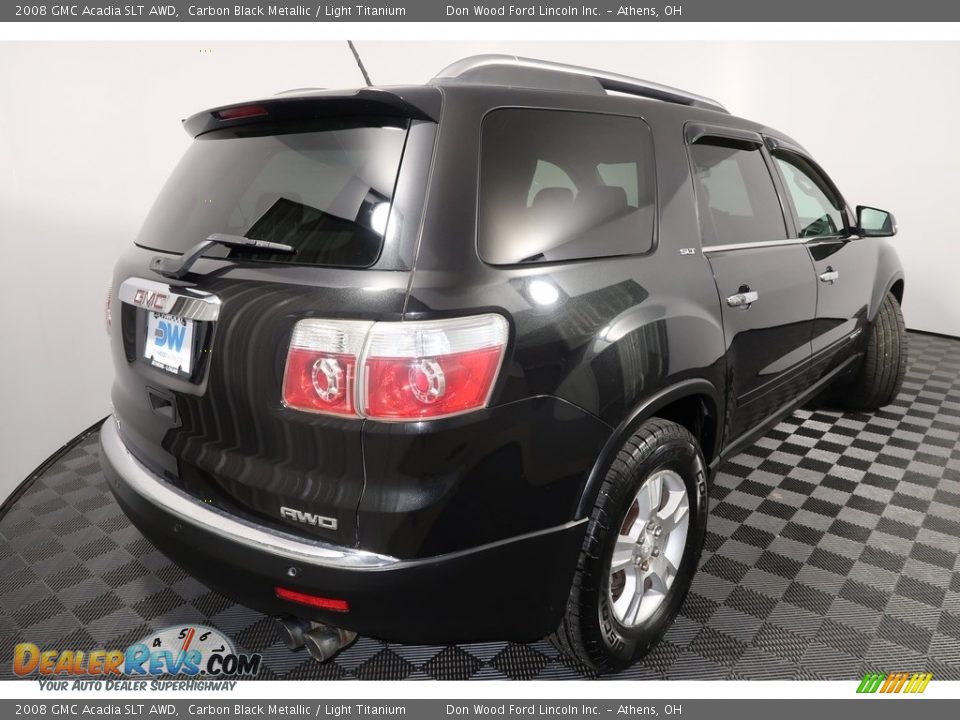 2008 GMC Acadia SLT AWD Carbon Black Metallic / Light Titanium Photo #13