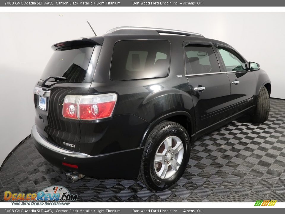 2008 GMC Acadia SLT AWD Carbon Black Metallic / Light Titanium Photo #14