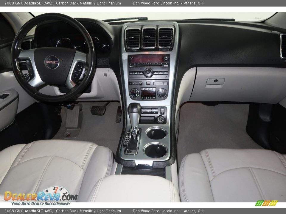 2008 GMC Acadia SLT AWD Carbon Black Metallic / Light Titanium Photo #15
