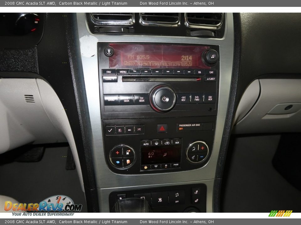 2008 GMC Acadia SLT AWD Carbon Black Metallic / Light Titanium Photo #18