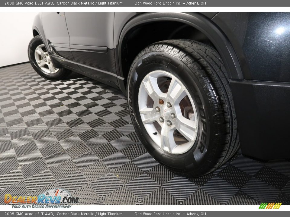 2008 GMC Acadia SLT AWD Carbon Black Metallic / Light Titanium Photo #21