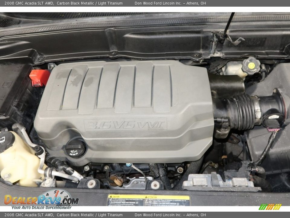 2008 GMC Acadia SLT AWD Carbon Black Metallic / Light Titanium Photo #25