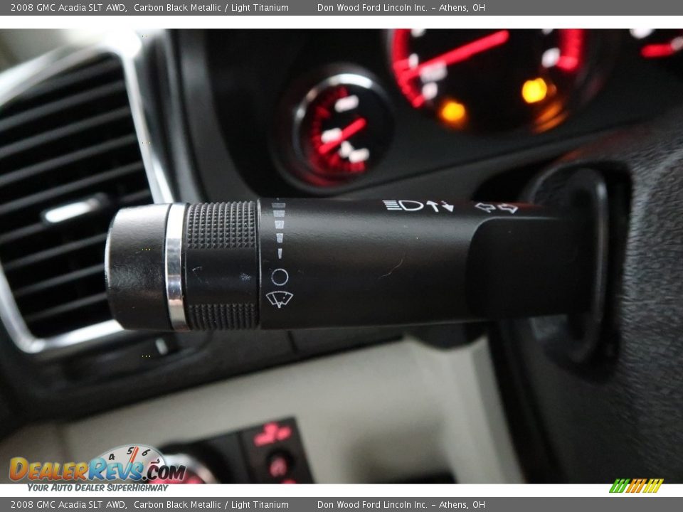 2008 GMC Acadia SLT AWD Carbon Black Metallic / Light Titanium Photo #32