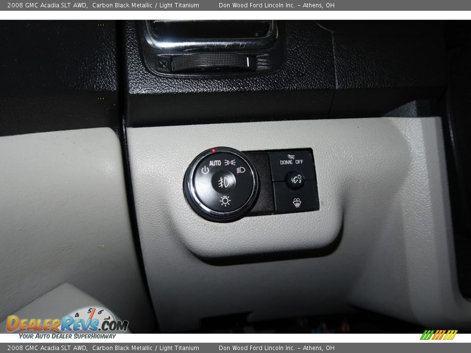 2008 GMC Acadia SLT AWD Carbon Black Metallic / Light Titanium Photo #34